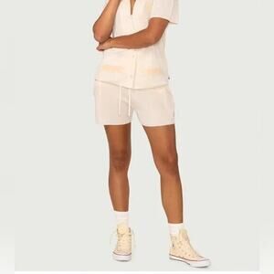 Honor The Gift NWT Women's Jungle Shorts Size L Elastic Waist Tencel Drawstring